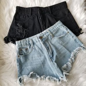 Set raw hem short
